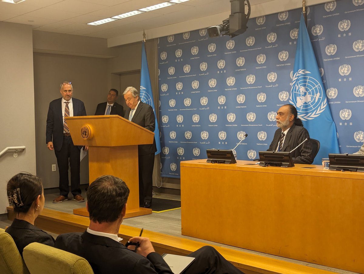 Today, <a href="/antonioguterres/">António Guterres</a> is launching his Artificial Intelligence Advisory Body.

"In our challenging times, AI could power extraordinary progress for humanity," he said.