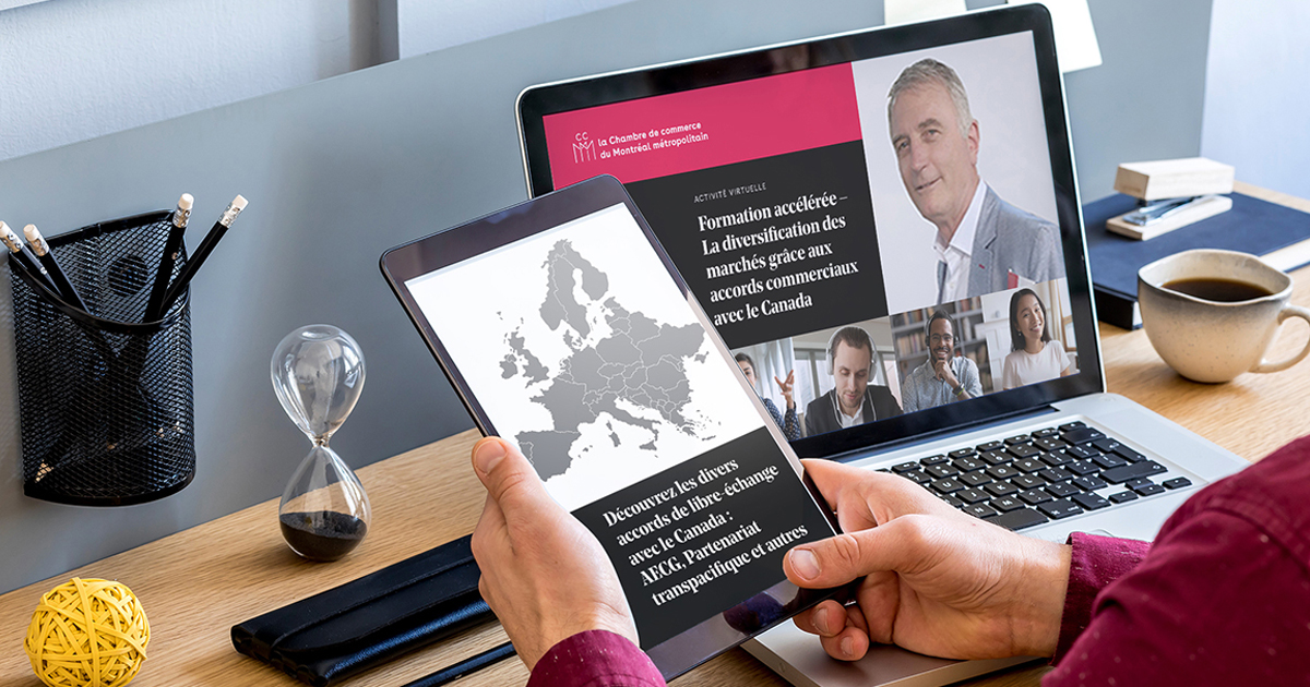 📊 Le 24 novembre, découvrez les divers #accords de #libre-échange du #Canada, dont l’#AECG et le #Partenariat #transpacifique, en compagnie de Christian Sivière de Solimpex. bit.ly/3ZZHQCh  #acclr #ccmm #international #commerceinternational #europe #UE #export