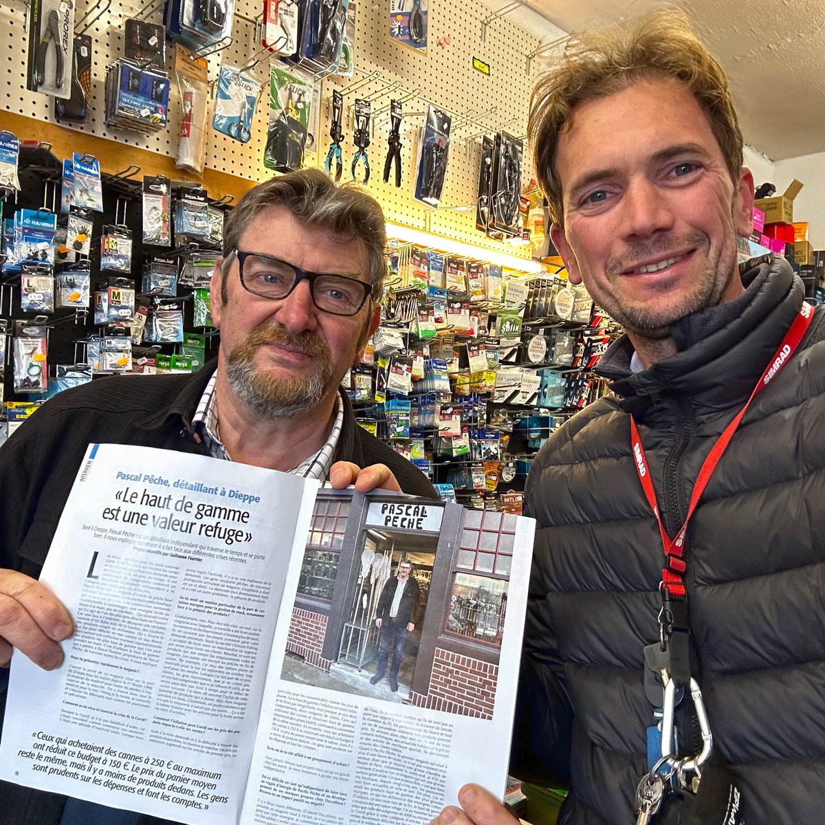 🎣Le magasin 𝗣𝗮𝘀𝗰𝗮𝗹 𝗣𝗲̂𝗰𝗵𝗲 à Dieppe est une véritable pépite pour toutes les pêches en mer et les carnassiers eau douce.
🎤Retrouvez l'ITV de Pascal dans le dernier numéro du magazine 𝗣𝗲̂𝗰𝗵𝗲 𝗲𝗻 𝗠𝗲𝗿