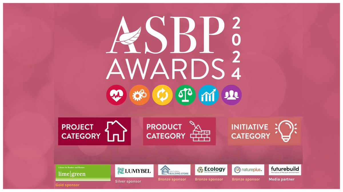 Just a few days left to enter #ASBPawards. The categories include PRODUCTS - for products at the forefront of sustainability, both established & new-to-market asbp.org.uk/asbp-awards @strawworks @stoneukltd @protec_uk @G_B_Store @VELUXGBI @CelticSus @passivhausstore @BritWoodFed