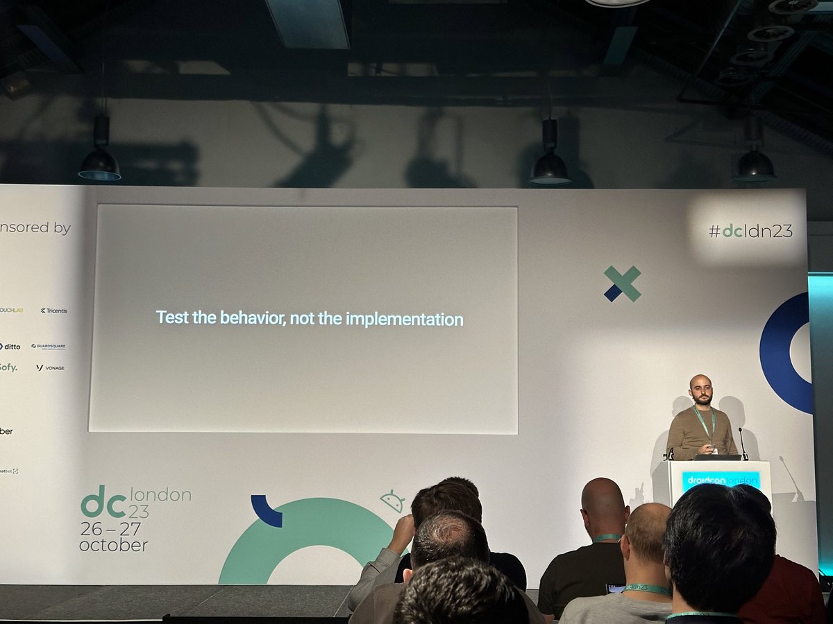 Some interesting unit testing advice from <a href="/SteliosFran/">Stelios Frantzeskakis</a> ! “Test the behavior, not the implementation”, and use mocks sparingly, only for external dependencies.