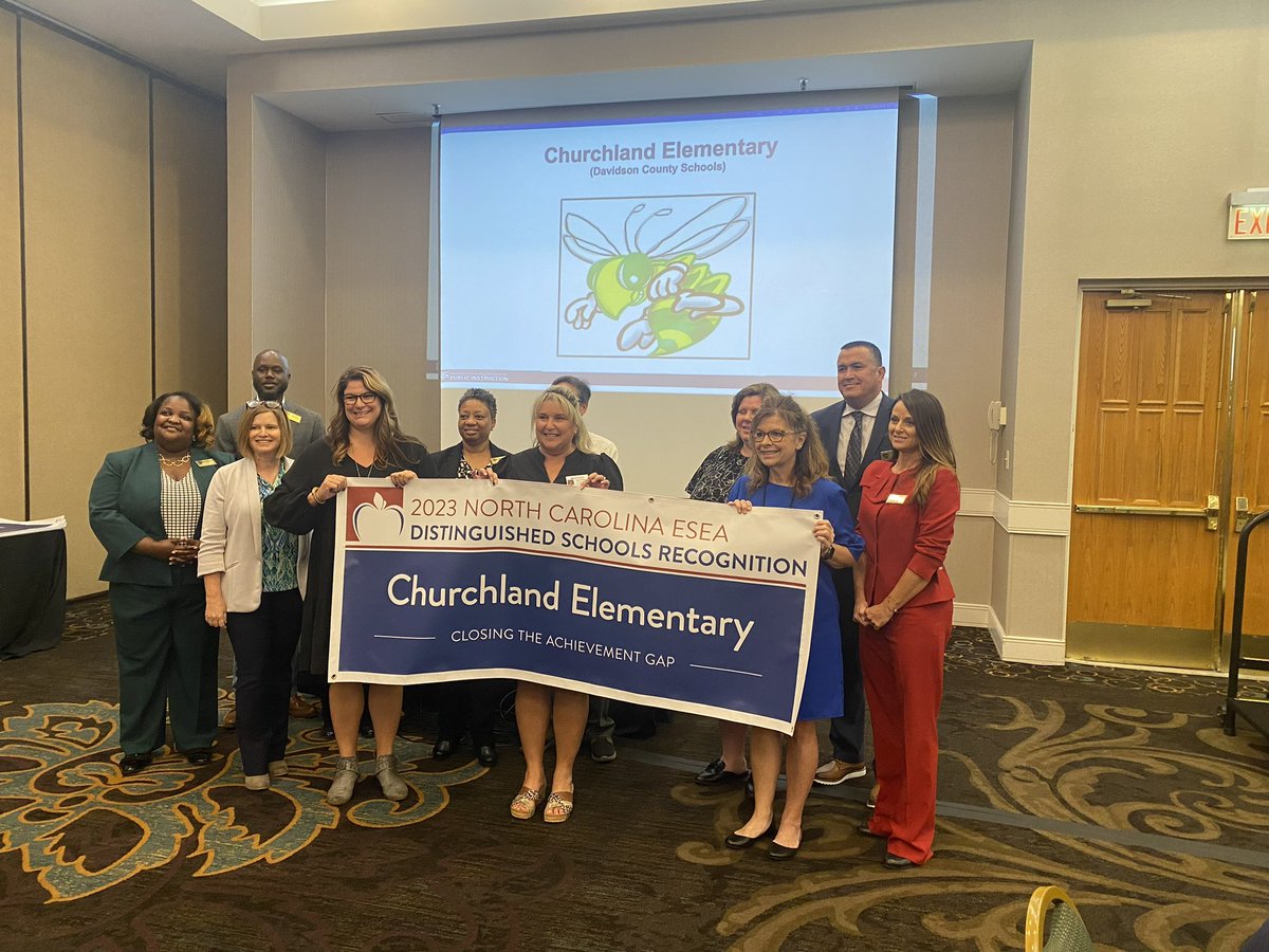 Congratulations to Churchland Elementary for being selected as a NC ESEA Distinguished School. <a href="/dcsnc/">@DCSNC</a> <a href="/DeanaColey/">Deana Coley</a>