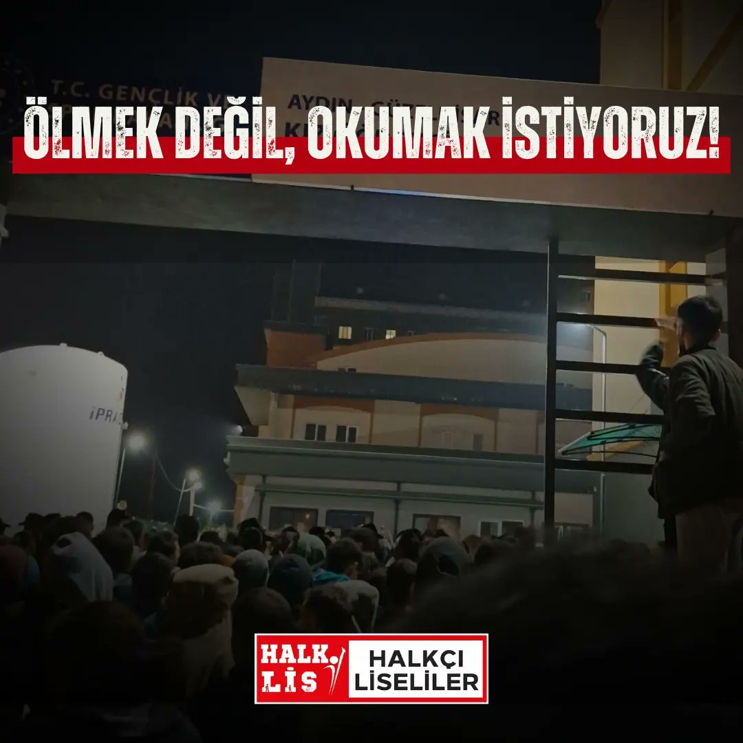 ÖLMEK DEĞİL OKUMAK İSTİYORUZ!

KYK yurdunda, tüm uyarılara rağmen bakımı yapılmayan asansör düşüyor ve gençlere verdikleri yorgan kefenleri oluyor... Yetmiyor, en doğal haklarını kullanarak bu durumu protesto ediyorlar ve biber gazıyla karşılaşıyorlar. Gençlerimize reva