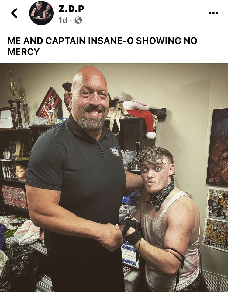 HeyreMan's tweet image. Before they called me “Mr. LARGER THAN LIFE”, in my football days they called me “Captain Insano” (for obvious reasons), but this Sunday they’ll call me “the Top Tier of Grindhouse Pro Wrestling”. 

#ProWrestling #CaptainInsano #WrestlersNetflix #TNA #Midwest #Grindhouse #BIGTIME