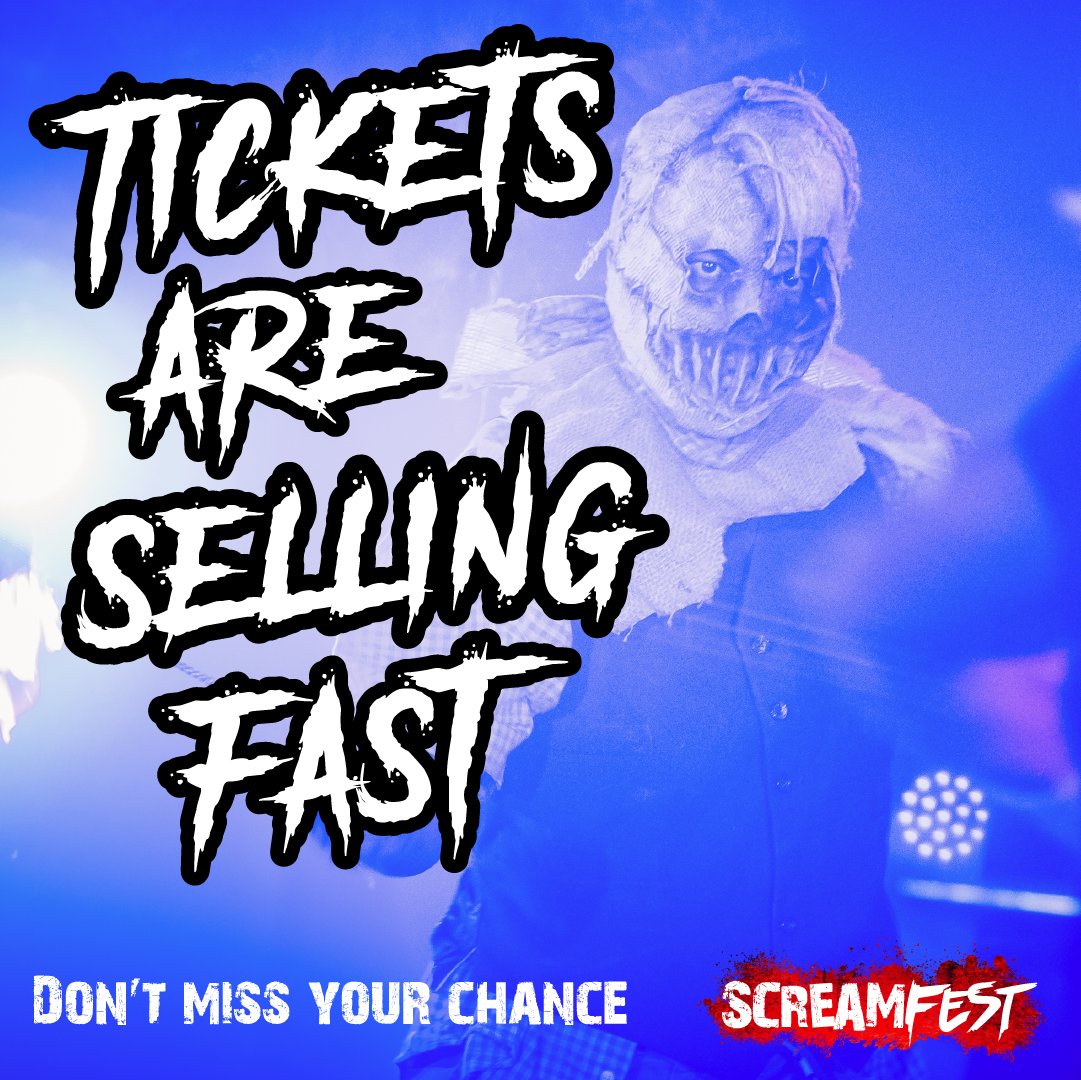 Don't miss out on your chance to visit us here at Screamfest 🎃 - this year with 7 amazing attractions!

How far will you go 💀? pulse.ly/t91vsgtm4t

#Screamfest #Halloween #Scream #HorrorFans #Horror #ScareAttraction #Staffordshire