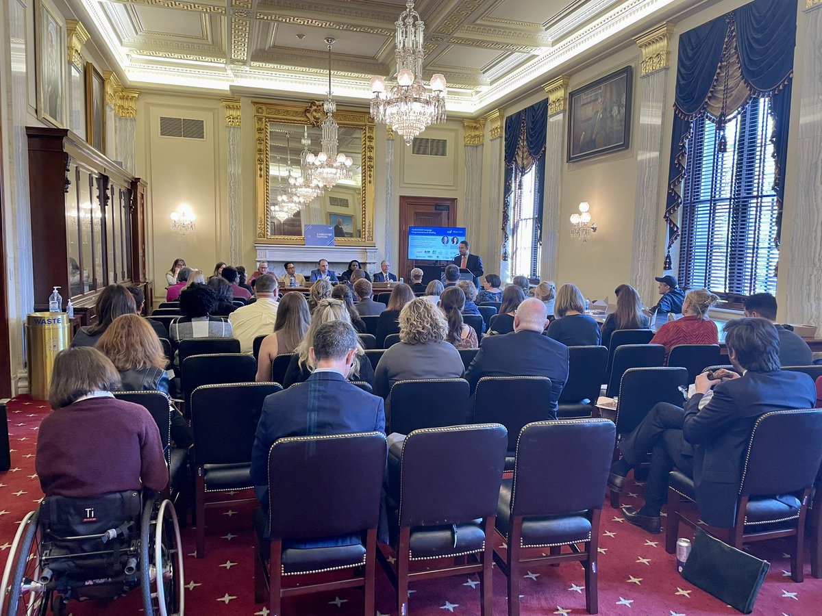 Today the #ActOnRAISE is holding a briefing on the National Strategy to Support Family Caregivers. It’s exciting to see so many advocates, staffers, &amp; leaders in one room to learn more about accelerating the Strategy. Thank you <a href="/SenMarkey/">Ed Markey</a> for your opening remarks. <a href="/NA4Caregiving/">National Alliance for Caregiving</a>