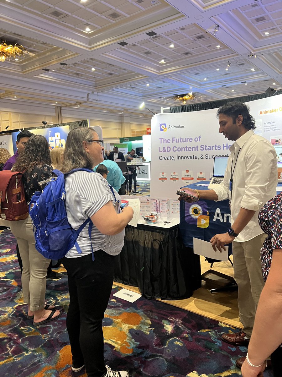 animakerhq's tweet photo. π Day 1 of #DevLearn2023 was truly insightful and excellent! π‘ Excitement levels are through the roof as we gear up for Day 2. Join us at "Booth No: 217" to explore the future of Learning & Development and discover how Animaker One can be a game-changer! π #devlearn #landd https://t.co/pIrmieFrAk