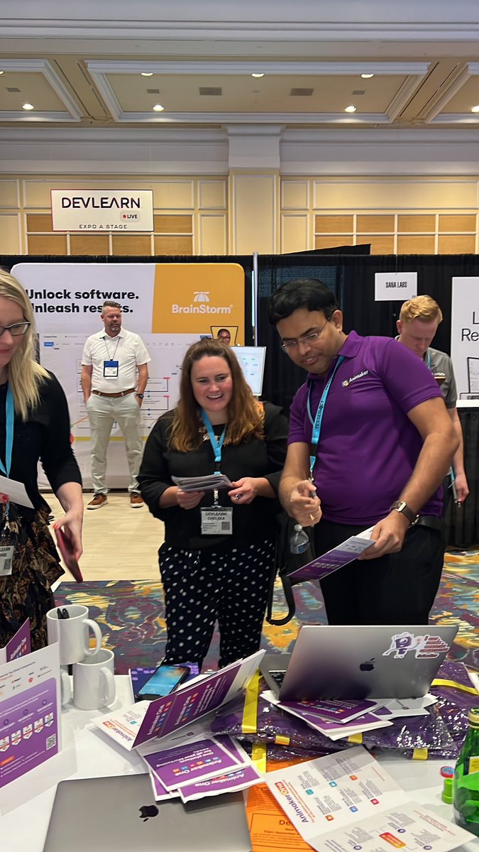 animakerhq's tweet photo. π Day 1 of #DevLearn2023 was truly insightful and excellent! π‘ Excitement levels are through the roof as we gear up for Day 2. Join us at "Booth No: 217" to explore the future of Learning & Development and discover how Animaker One can be a game-changer! π #devlearn #landd https://t.co/pIrmieFrAk
