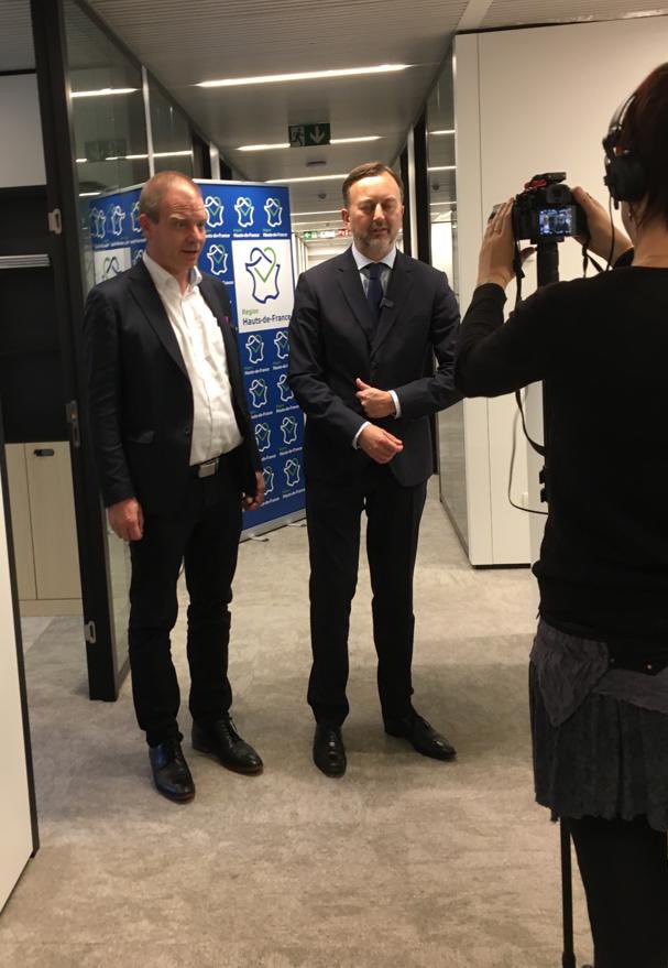 Inaugurer nos locaux communs de représentation auprès de l’Union européenne 🇪🇺 est une étape importante de la coopération entre les <a href="/hautsdefrance/">Région Hauts-de-France</a> et le Land 🇩🇪 de <a href="/thueringende/">Freistaat Thüringen</a>: les échanges qu’avec  <a href="/lecadaniel/">Daniel Leca 🇪🇺🇫🇷</a>, nous avons eus avec <a href="/bodoramelow/">Bodo Ramelow</a> et <a href="/KruckelsMalte/">Malte Krückels</a> l’illustrent.