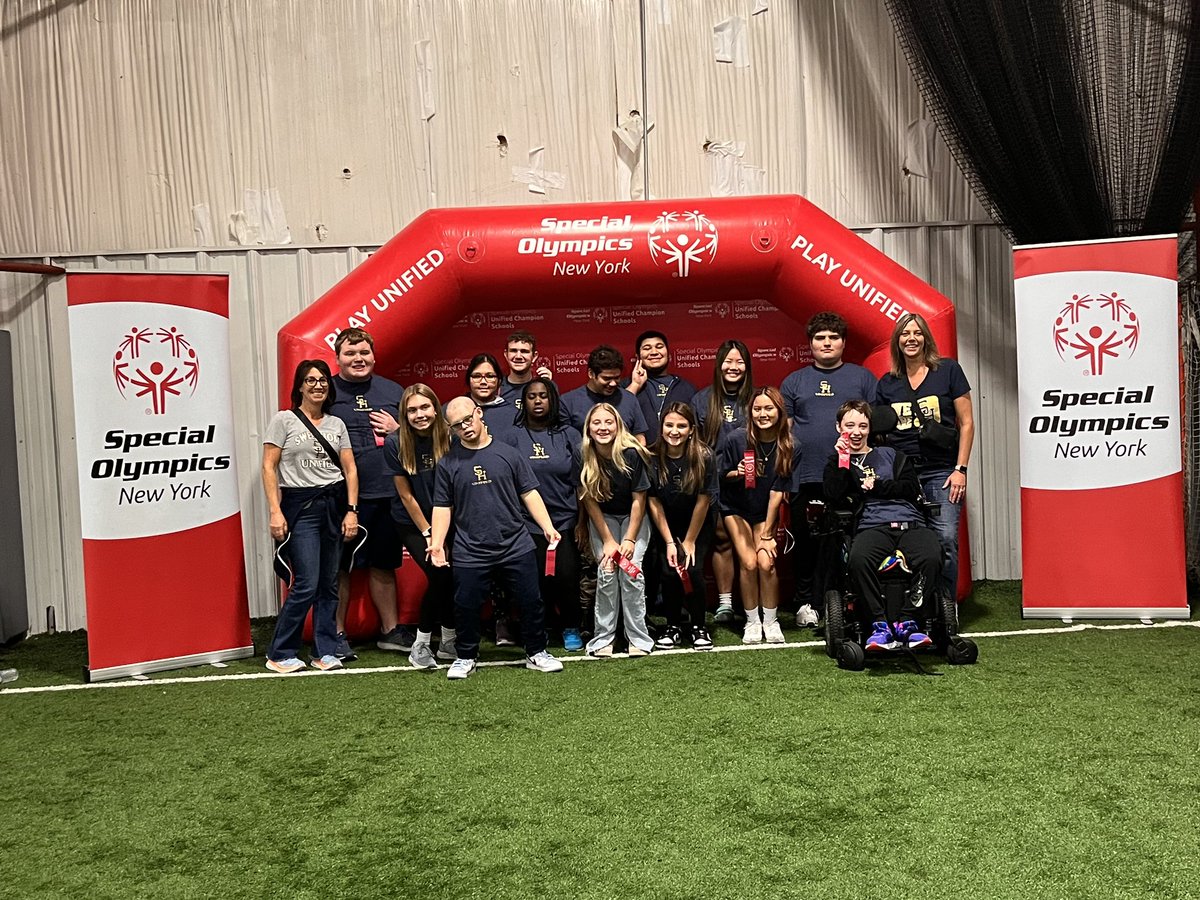 SHUnified's tweet photo. Unified Bocce took home 2nd place in their division today at the section 6 tournament. Way to go Panthers!! @SHCSDAthletics @SpecOlympicsNY @SahlensSP https://t.co/518apQlk5e