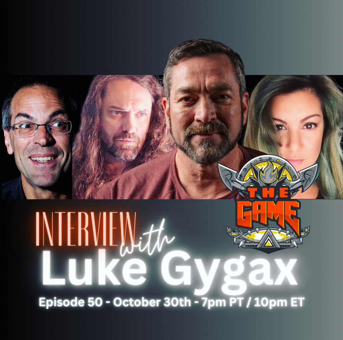 Monday October 30th, the Day of the Dead listen to my spirited interview on The Game. #garycon #foundersandlegends #gygax #garycon #gaxxworx #g20 Watch October 30th 7pm PT / 10pm ET on Dungeon Studios’ FB Page facebook.com/dungeonstudios… YouTube site: youtube.com/@dungeonstudio…