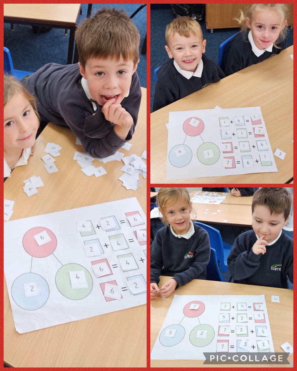 Fact families are tricky but Year One did a great job of working with their partner to find four addition number sentences! @BarntonMissC @BarntonMissR