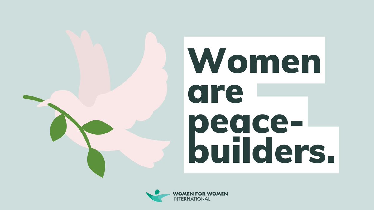 We recognise the crucial role women play in #peacebuilding, both on the macro and micro levels. Did you know? Women's involvement in peace negotiations boosts the chance of peace agreements lasting 15 years by 35%. (source: @UNWomenUK) #Peace