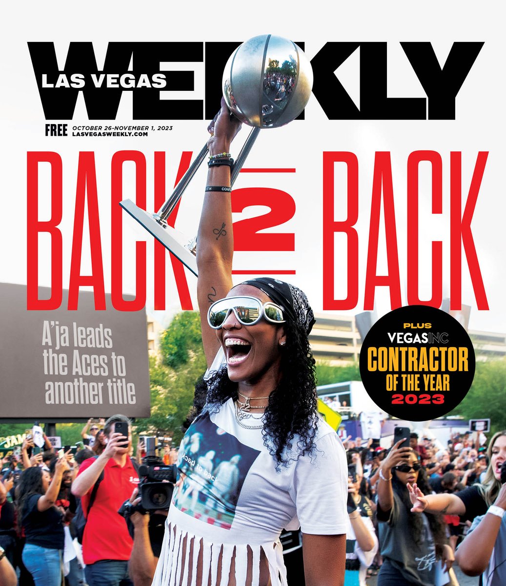 On this week's cover: Back to back champs! The @LVAces' thrilling success leaves a major-league impact on Las Vegas bit.ly/3MmbYC3