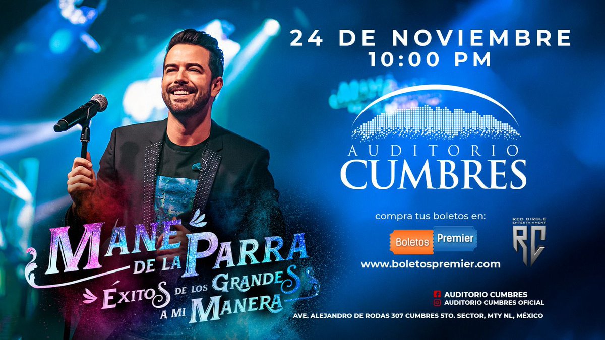 Monterrey nos vemos el 24 de noviembre!!! boletospremier.com/events/55264