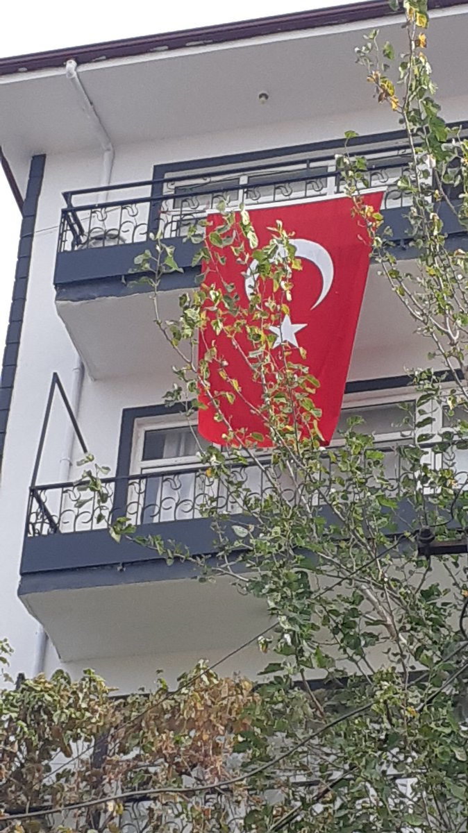 Bayrağımı astım