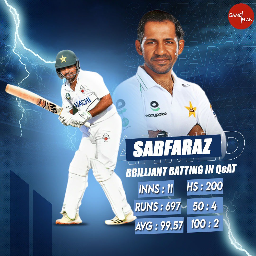 #KarachiWhites Captain @SarfarazA_54 log :🤩 💥Champion of #QeAT ‘23 💥2nd top wicket keeper 💥Winning Captain 💥Player of the tournament Could things get any better! 🤫