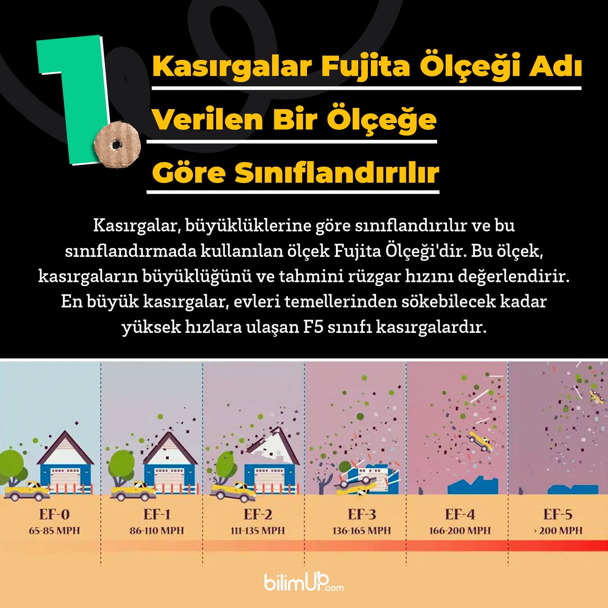 bilim_up's tweet image. 🌪️Dünyanın en şiddetli rüzgarları olan kasırgalar hakkında 5 şaşırtıcı gerçek 👇

#kasırga #fırtına #rüzgar #bilim #bilimup