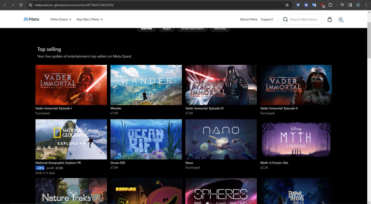 Legend! 'Nano' is on the top-selling list on the Meta Quest store! Maybe if there were just a few more lightsabers in it...🤔
#GameAudio #IndieGameDev #indiegamedeveloper #VirtualReality #sounddesign #vgm #gamedev #gamemusic