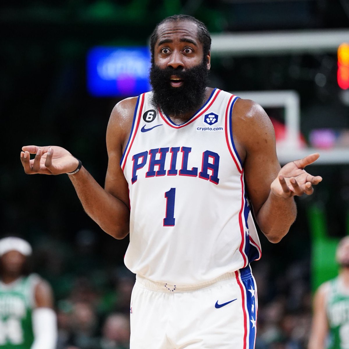 LegionHoops's tweet photo. James Harden went to the airport to join the 76ers on their road trip, and was denied entry onto the team plane by a security official, per @ChrisBHaynes 

Yikes. https://t.co/mfUXAiEVw6