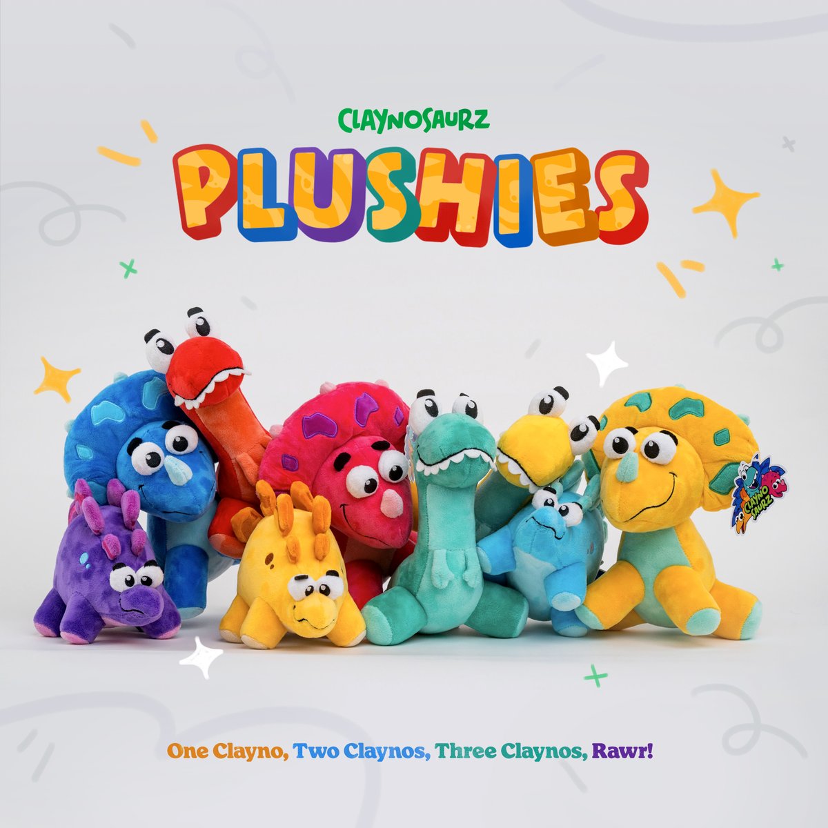 One Clayno, two Claynos, three Claynos, RAWR! 🧸