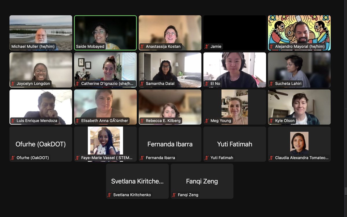 BigDataSoc's tweet photo. We had a great 2nd session on #data &amp; #socialpractices where @alexmayoralb @climateincolour @dcalacci &amp; @kanarinka explored co-designing participatory methods and the importance of fostering relationships in our research practices. Next one is on Nov 9th➡️https://t.co/k6KC4pvcec https://t.co/927ABC8eSG