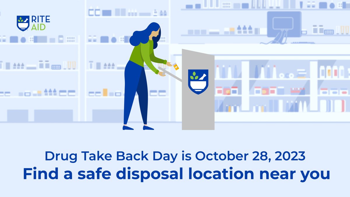 Saturday is the DEA’s National Prescription Drug Take Back Day. Correctly dispose of unwanted and outdated medication to keep your children and loved ones safe. ritea.id/3tkhwX0