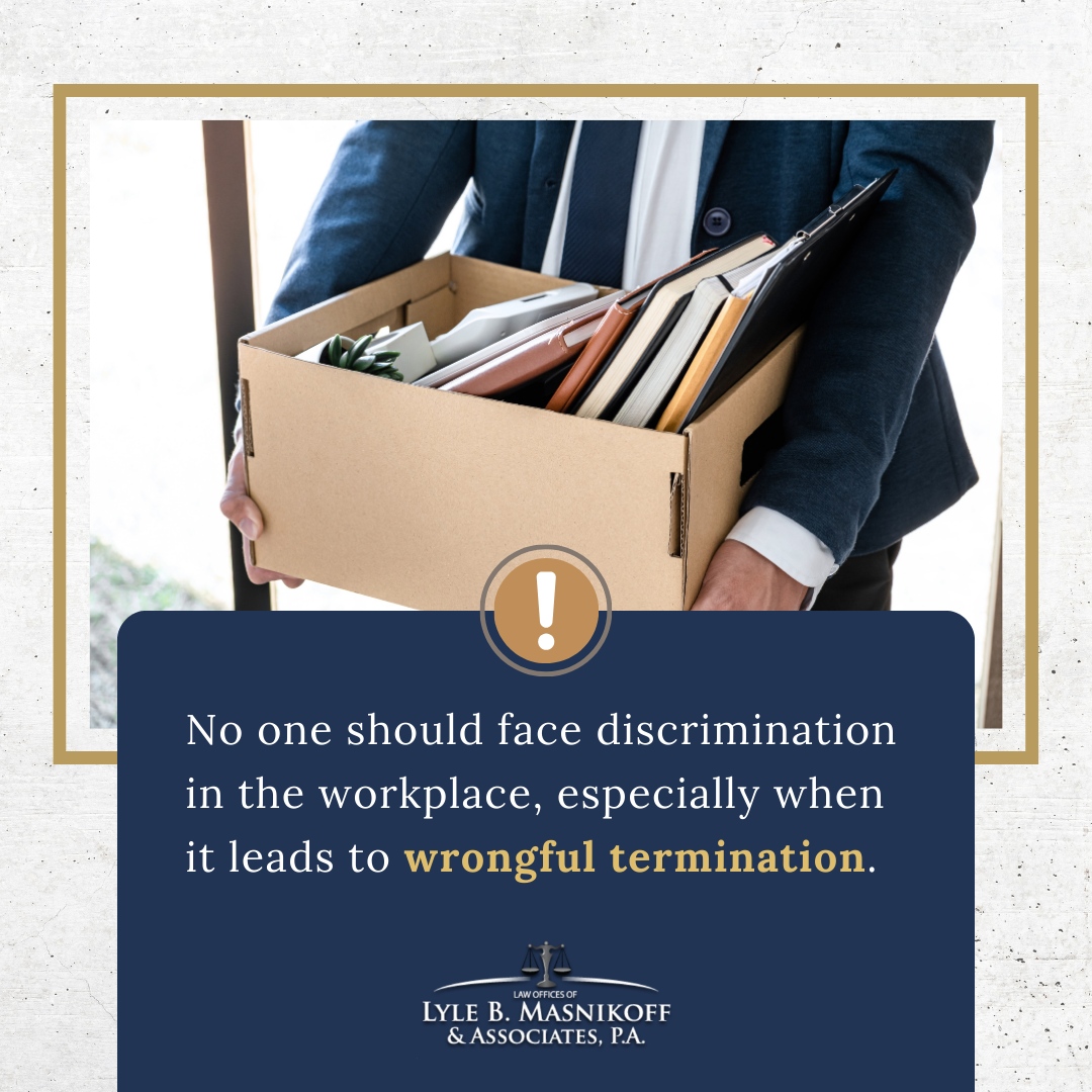 MasnikoffLAW's tweet image. No one should have to endure discrimination at work. If you're experiencing this type of treatment, don't suffer in silence. Reach out and get help!

Call us for a quick help! 📲 877-817-4127 or visit 💻 workerscompfl.net

#FloridaAttorney #workerscompattorney