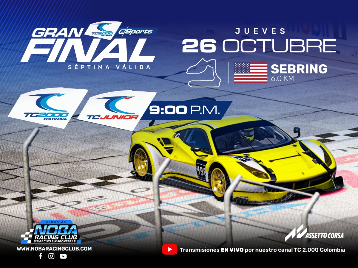 youtube.com/live/p-MaqiBR6… Link de transmision!! Nos vemos en el circuito para esta final!! <a href="/tc2000colombia/">TC 2.000 Colombia</a>