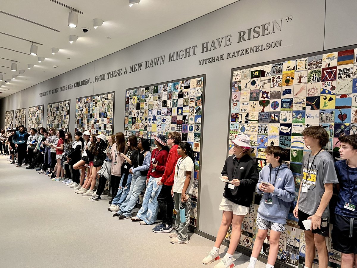 Bus 2 just finished an amazing tour of the Holocaust Museum where we learned about one of history’s darkest moments.