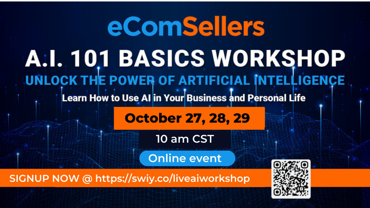 ecomsellerssum1's tweet image. 🎉👉Don&apos;t miss this chance to dive into the world of AI and unlock its potential!
Register for the AI 101 Basics Workshop today!
#AI101 #AIBasics