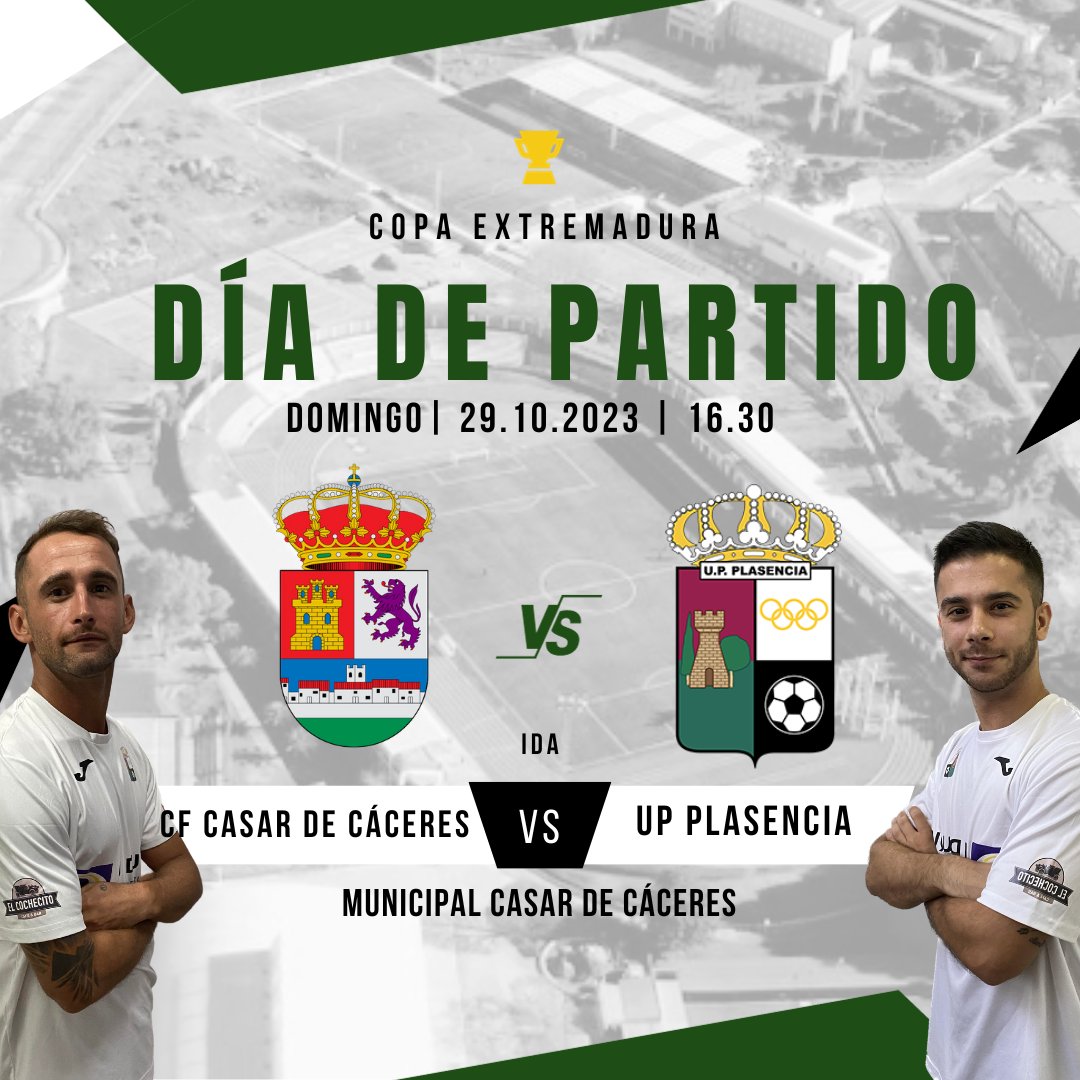 UPPlasencia_'s tweet photo. 🖤 𝐏𝐫𝐢𝐦𝐞𝐫 𝐞𝐪𝐮𝐢𝐩𝐨 | Copa Extremadura🤍
 
Debutamos en Copa fuera de casa, con el objetivo de traer de vuelta un gran botín.⚔️

¡LA COPA MOLA! 🥰

🏆 Copa Extremadura (IDA)
🗓 29/10
🏟 Municipal Casar de Cáceres
🆚 CF Casar de Cáceres
⏰ 16.30

#SentimientoUPP https://t.co/f4GvTyfjwF