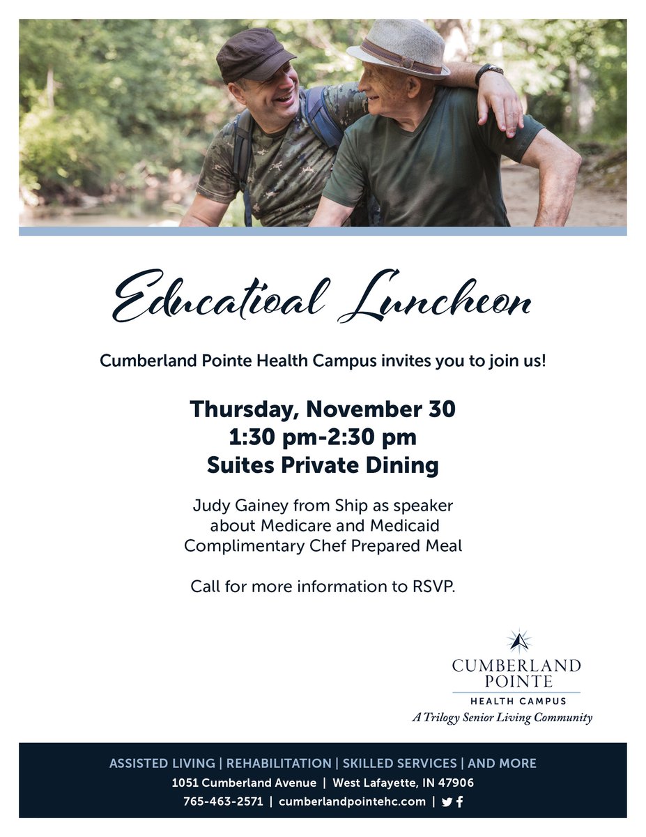 Do you have questions about Medicare and Medicaid?? Join us November 30th Community Event! Rsvp your seat now, with Judy Gainey as our speaker!