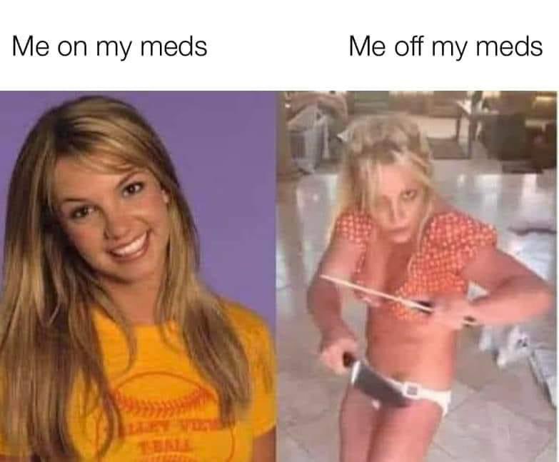Fuzzytoadsage's tweet photo. You don’t wanna know me off my meds and if you have… hats off to you 😅 https://t.co/ohyiiqUaun