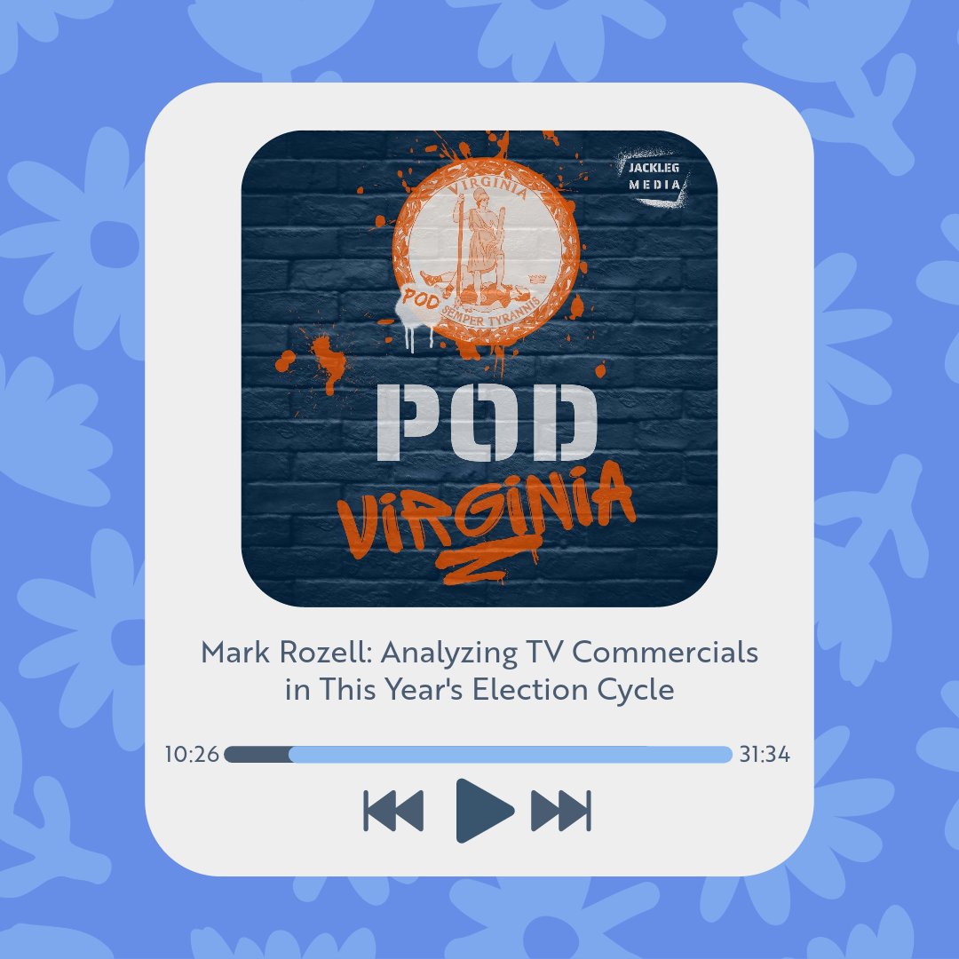 pod_virginia's tweet photo. On the latest #PodVA, Michael is joined by Mark Rozell, Dean of @ScharSchool, to review and analyze TV commercials in several key House and Senate races.
BTW be sure to wish @MarkJRozellGMU a Happy Birthday https://t.co/bDSnZbxFK4