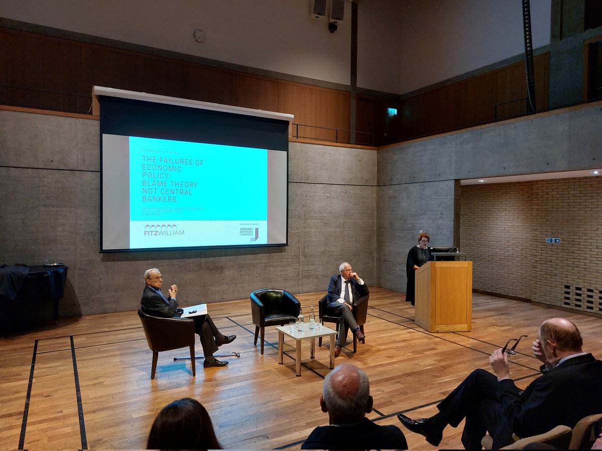 Arrol Adam annual public lecture @FitzwilliamColl with Andrew Smithers and @martinwolf_