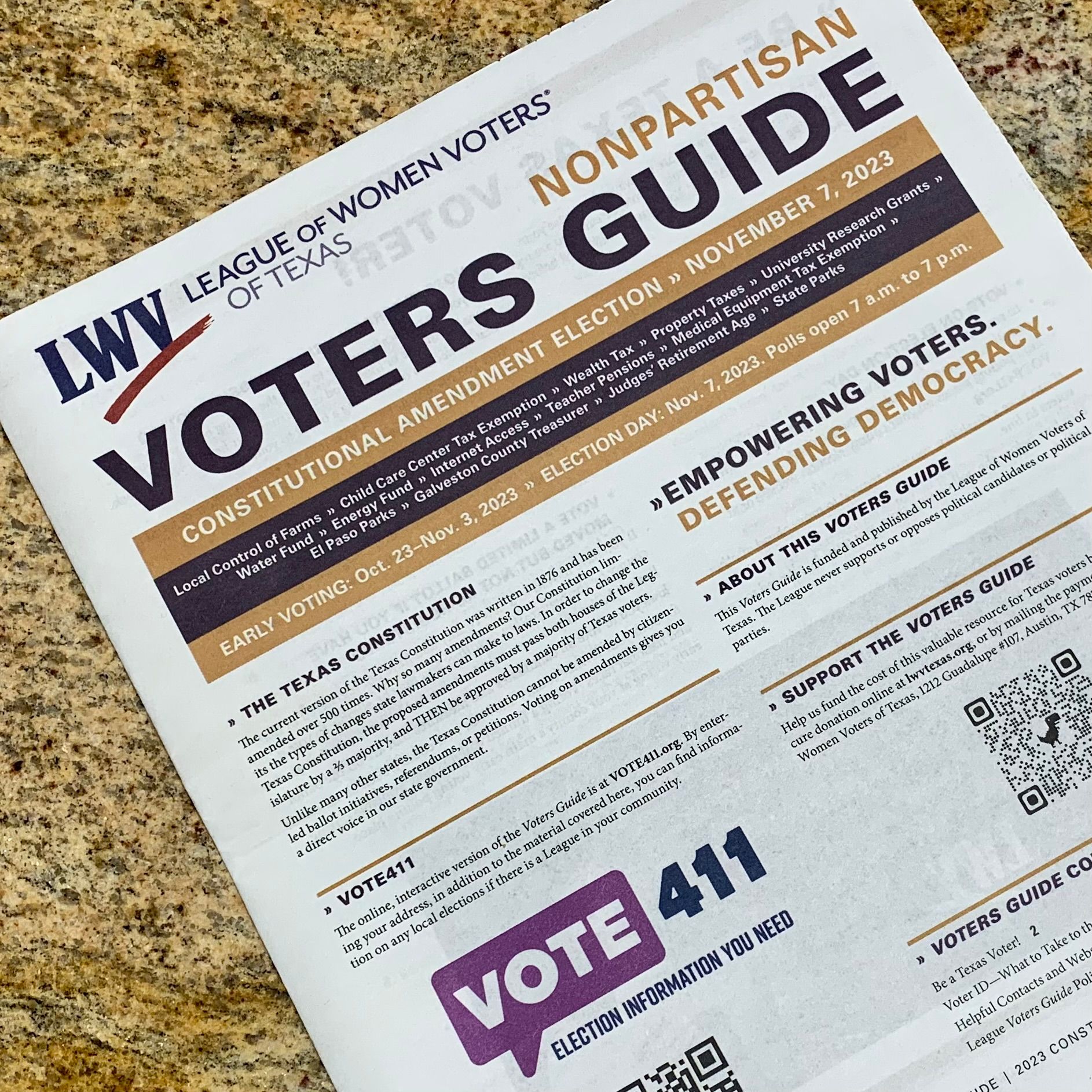 LeagueWomenVotersTX on X: &ldquo;While we printed more Voters Guides 