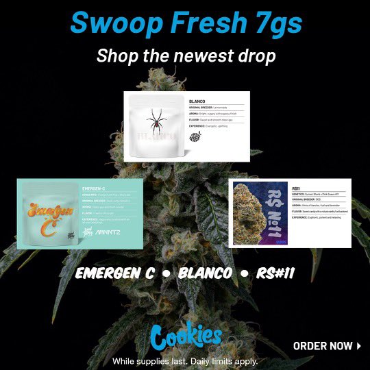 CookiesFL_'s tweet photo. We got that new new back! Blanco is a top patient favorite 🔥 https://t.co/tb8pCjo8qO