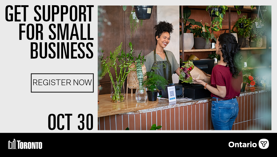 City of Toronto Business (@businessto) on Twitter photo Business Improvement Areas and not-for-profits share stories of resilience during challenging times and how leaning into <a href="/cityoftoronto/">City of Toronto 🇨🇦</a> programs and resources helped local businesses.
Small Business Forum
Oct 30 @mtcc_events
toronto.ca/sbf
Funded by <a href="/ONeconomy/">Ontario Economy</a>
#sbfTO Business Improvement Areas and not-for-profits share stories of resilience during challenging times and how leaning into <a href="/cityoftoronto/">City of Toronto 🇨🇦</a> programs and resources helped local businesses.
Small Business Forum
Oct 30 @mtcc_events
toronto.ca/sbf
Funded by <a href="/ONeconomy/">Ontario Economy</a>
#sbfTO