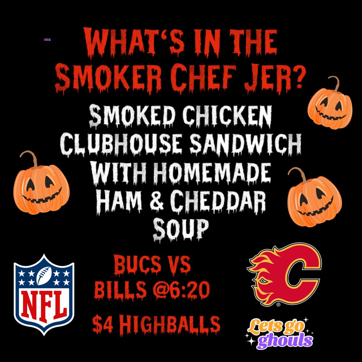 NFL &amp; NHL TONIGHT! 
$4 Highballs • $4 Doghouse 16oz Pints
#Flames #ThursdayNightFootball