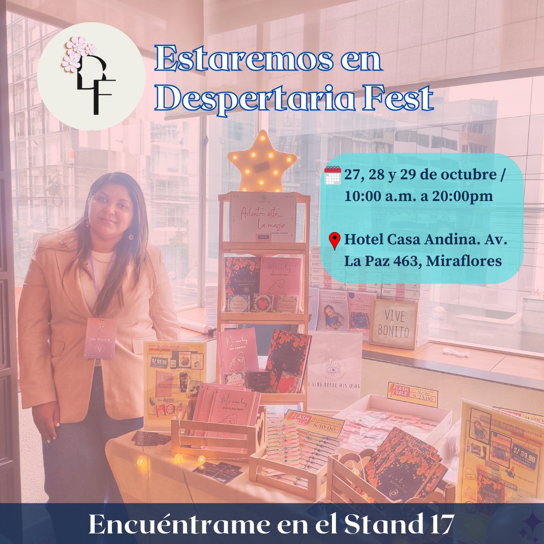 lavida_misojos's tweet photo. Qué felicidad nuevamente ser parte de esta feria holística tan hermosa.

Este 27, 28 y 29 de octubre estaremos presentes en esta nueva edición de @despertariafest en Av. La Paz 463, Miraflores. Desde las 10am y hasta las 8:00pm.

El ingreso es libre, ¡te esperamos! 😄 https://t.co/fZpObKT4Fq