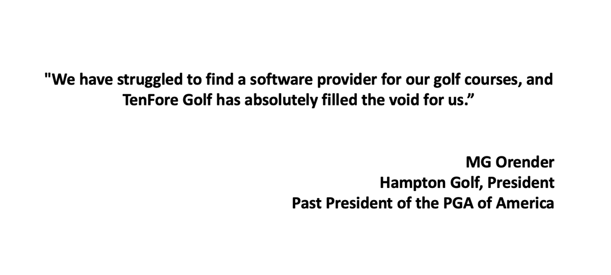 TenForeGolf's tweet photo. If you're a course owner or operator, I invite you to see what TenFore's best-in-class cloud-based golf management software provides you. 

TenFore Golf is a proud member of the @TheNGCOA 

#Golf #PGA #SaaS https://t.co/4qRnxlZjYT