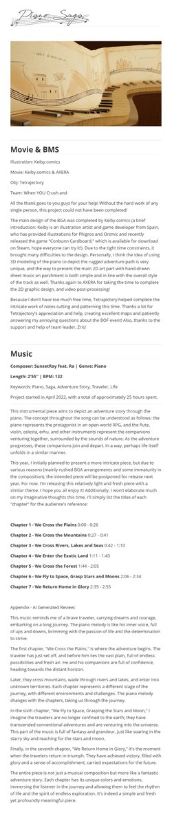 SunsetRay_Ra's tweet image. 【BOF:NT [THE BMS OF FIGHTERS : NT -Twinkle Dream Traveler-]】 No.480 Piano Saga / SunsetRay feat. Ra  manbow.nothing.sh/event/event.cg… #event_bof