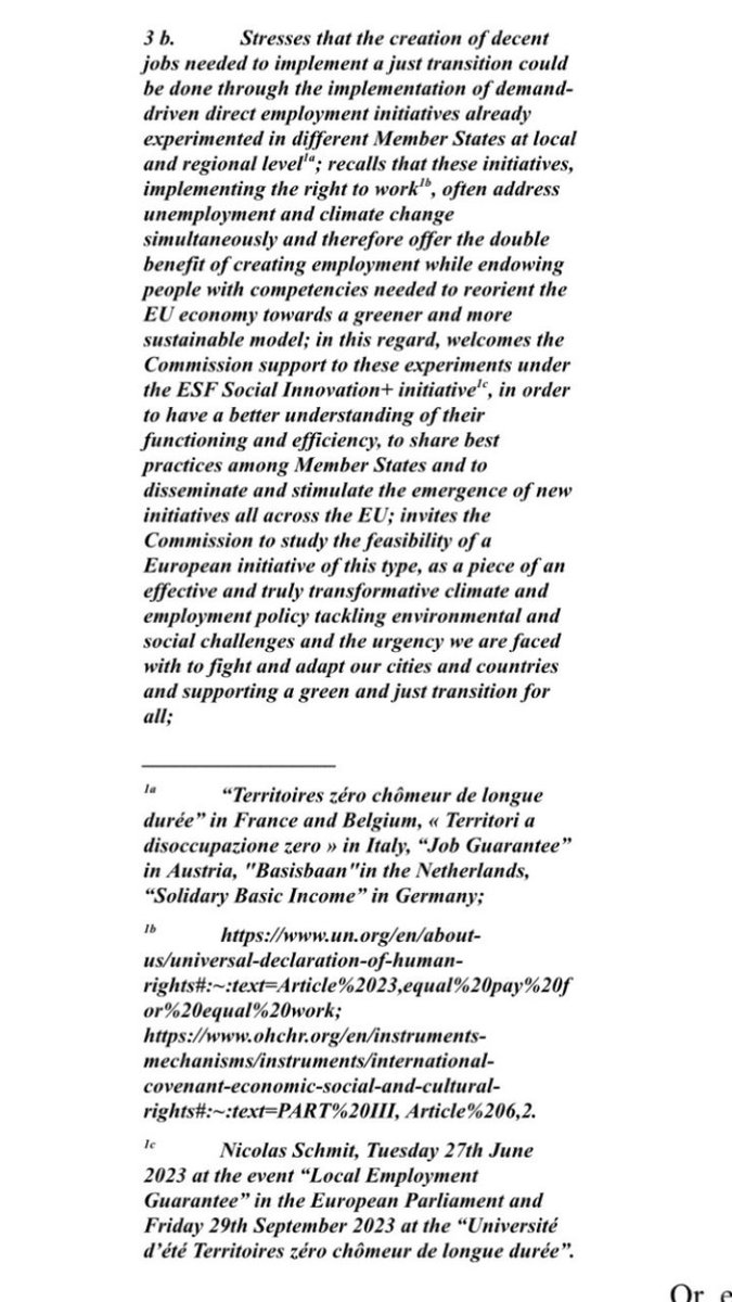 Alors que la France fragilise les territoires zéro chômeur de longue durée, en commission emploi du Parlement européen nous demandons le développement de ces garanties locales de l’emploi. ⁦<a href="/ZeroChomeurLD/">Territoires zéro chômeur de longue durée</a>⁩