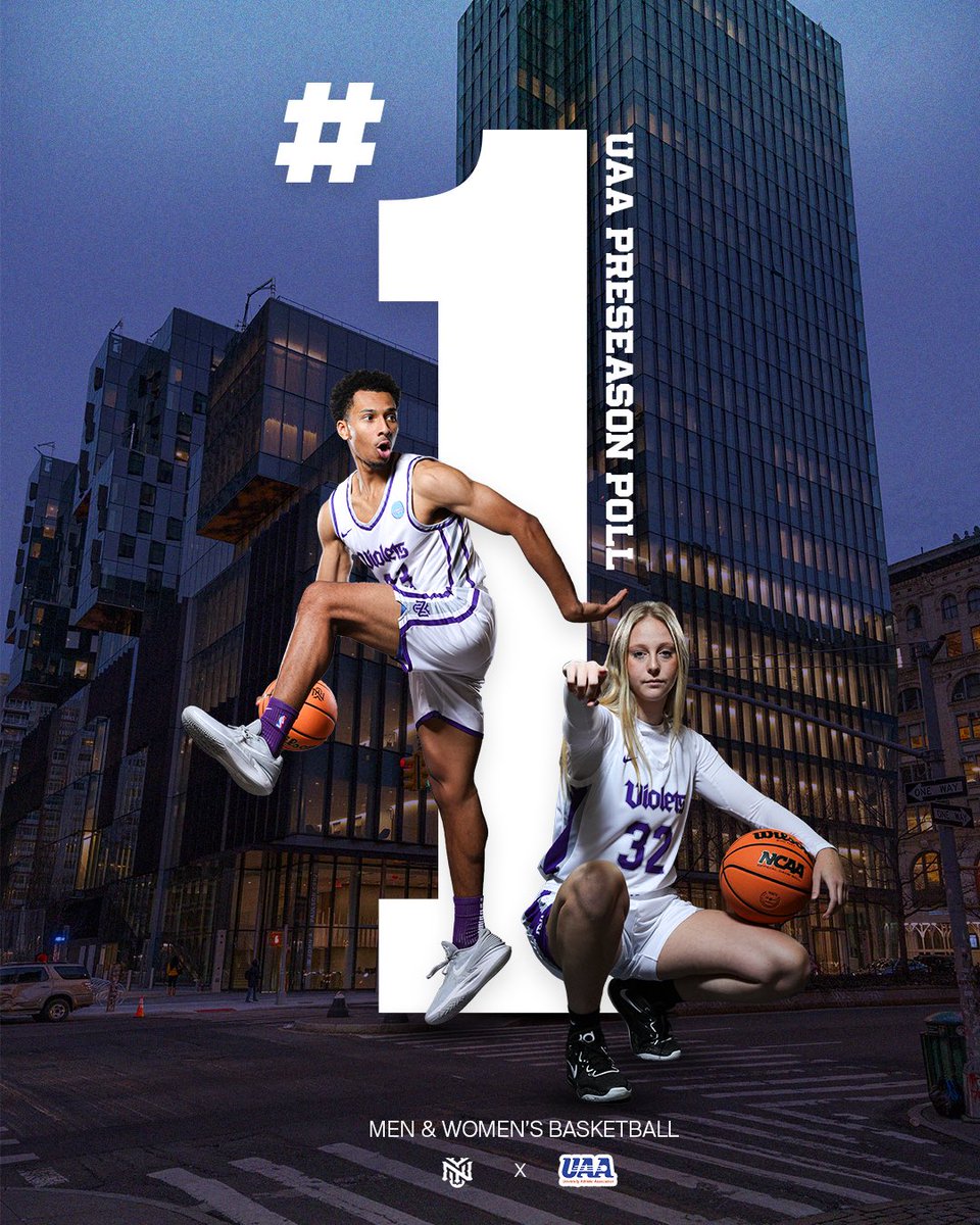 🗳️ | not the three, not the two, N-Y-U’s the U-N-O #OwnTheCity @nyumenshoops and @nyuwomenshoops were BOTH selected as the 🔝 team in their respective @NewsUAA preseason polls!