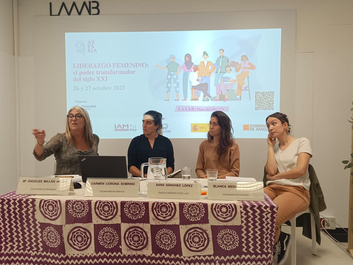 @decanavallejo @CexUnizar @Atelierdeideas @carmencs @sasisoy_world @blancamerinocas Terminamos la primera jornada del curso de Liderazgo femenino con la mesa redonda “Lo científico, lo político y perspectiva de género”. @blancamerinocas @sasisoy_world @carmencs y MÁngeles Millán.

¡Seguimos mañana!🔜