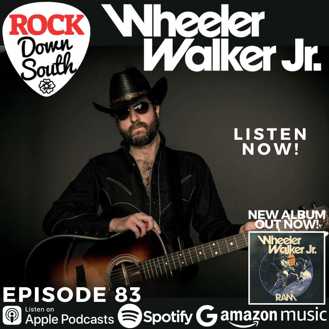 LISTEN NOW! New episode with Wheeler Walker Jr! We talk all about the new album 'RAM', his favorite FGL song, and a whole lot more!

@randcpmk #rockdownsouth #southernrock #rock #rocknroll #newmusic #newalbum #nashville #rockradio #countrymusic #countryrock #countrymusicfans