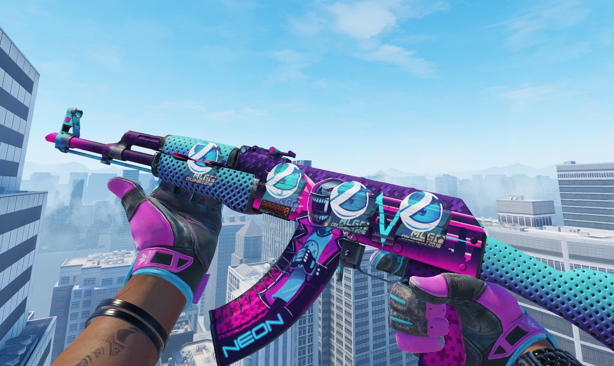 enjoytehride's tweet photo. The CT loadout is kinda finished since there are currently no crafts on the market i want to buy. But whats next? Ofcourse starting a blue/purple T side loadout. 🫡

🟣 AK-47 | Neon Rider (ST | FT) 🔵
4x Luminosity Gaming (Holo) | MLG Columbus 2016 https://t.co/eIJAyVD1FQ
