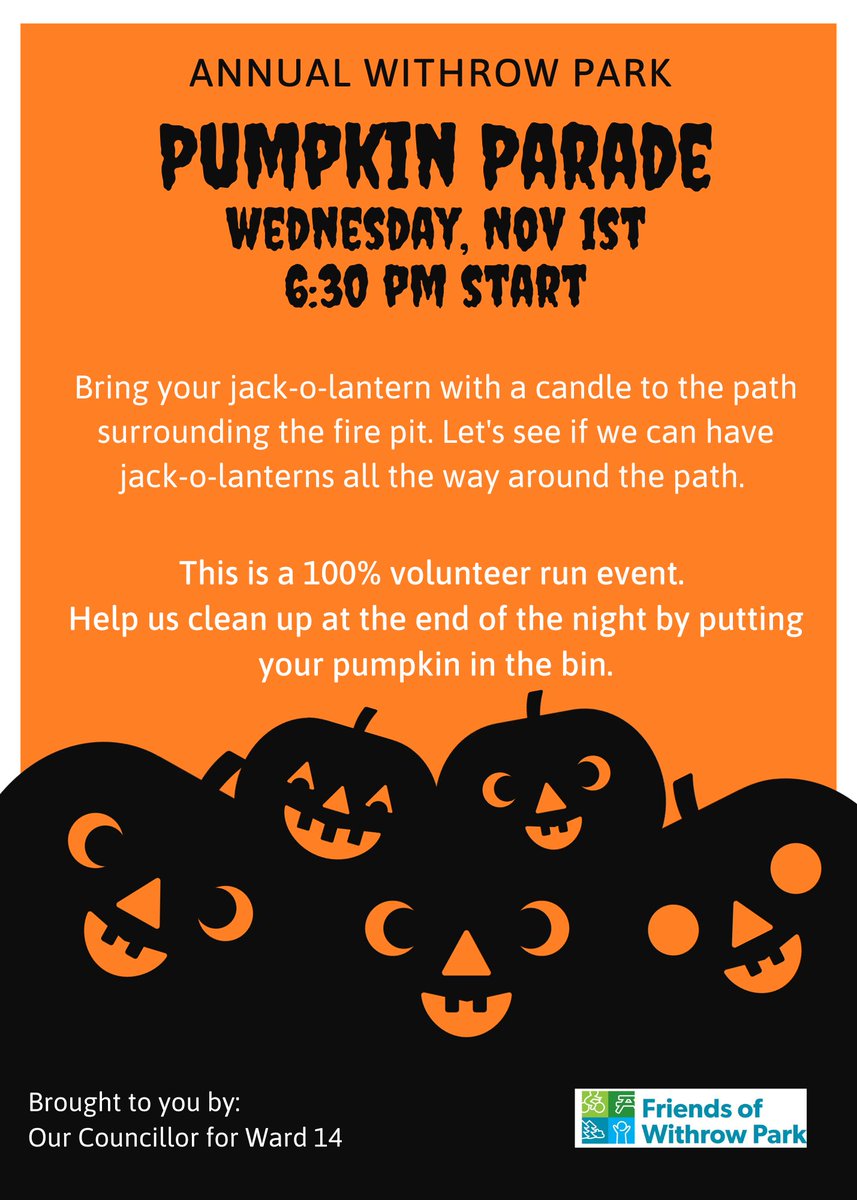 friendsofwithrowpark (@withrowpark) on Twitter photo Come and join us Nov 1st for the Pumpkin Parade <a href="/withrowpark/">friendsofwithrowpark</a> . A shout out to <a href="/PaulaFletcherTO/">Paula Fletcher</a> for supporting our community event! #TOpumpkinparade #community Come and join us Nov 1st for the Pumpkin Parade <a href="/withrowpark/">friendsofwithrowpark</a> . A shout out to <a href="/PaulaFletcherTO/">Paula Fletcher</a> for supporting our community event! #TOpumpkinparade #community