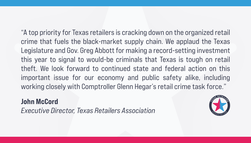 #FightRetailCrimeDay

Read our full news release at: txretailers.org/tra-events
